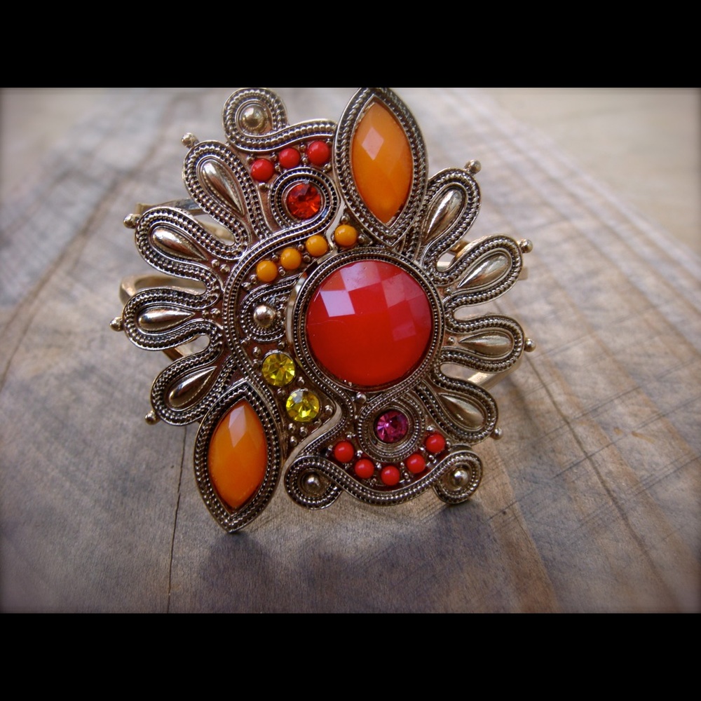 Lehua Floral cuff bracelet